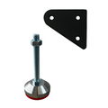 Adjustable Levelling Rubber Feet with Mounting Plates (Set of 4)