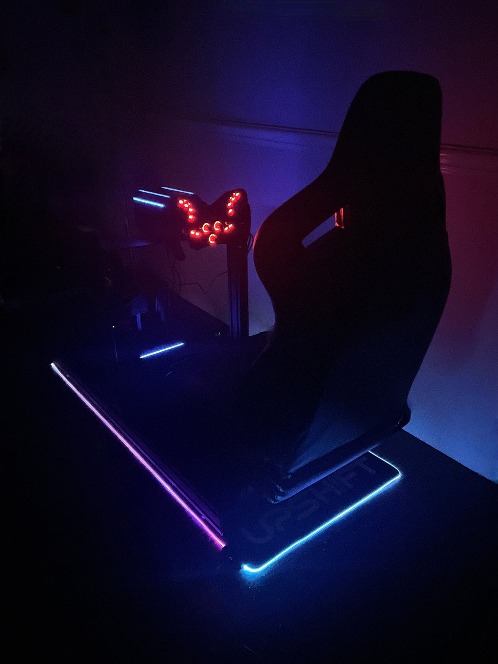 Sim Rig Mat with RGB lights