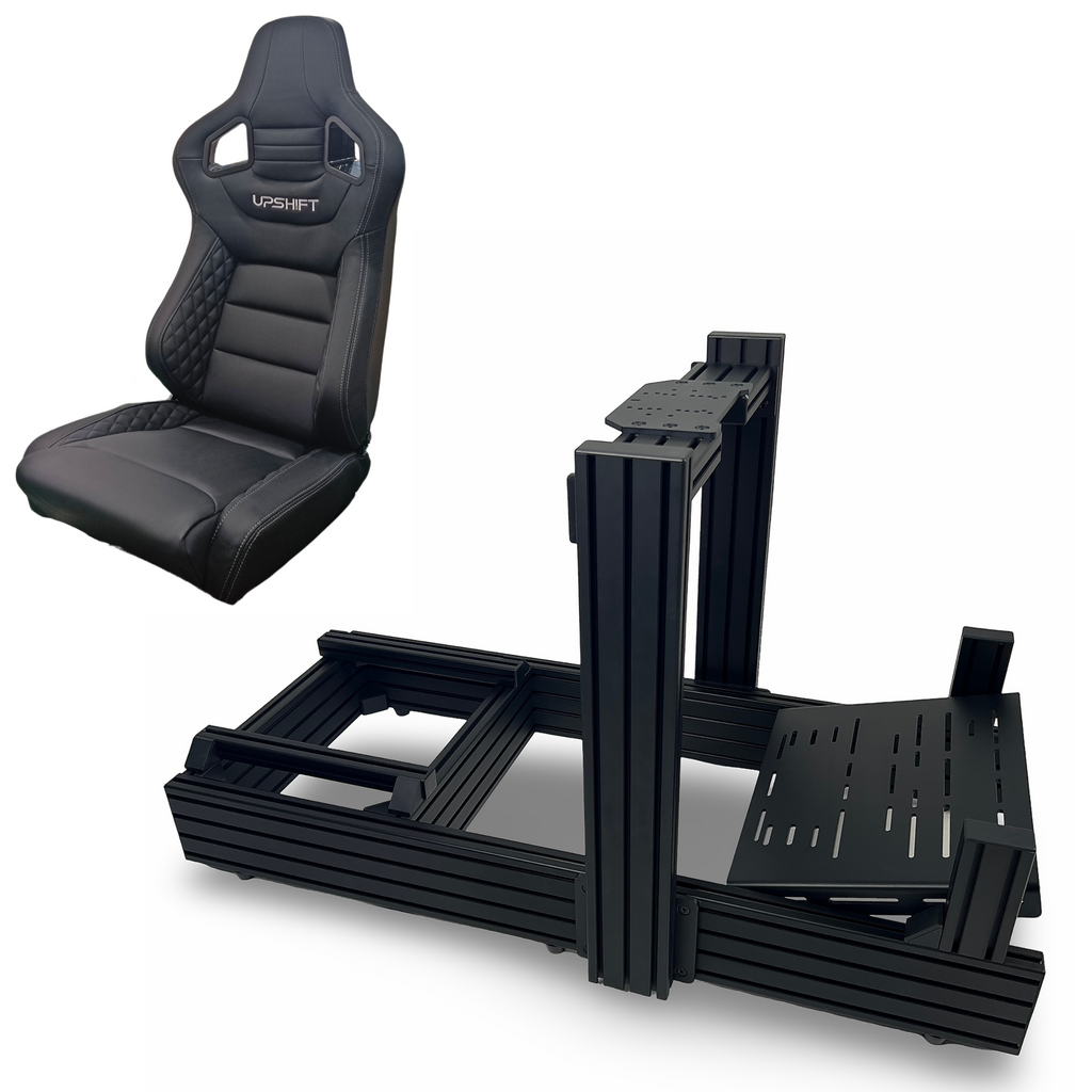 R-MAX 160x40 Aluminium Profile Sim Rig - Black Edition