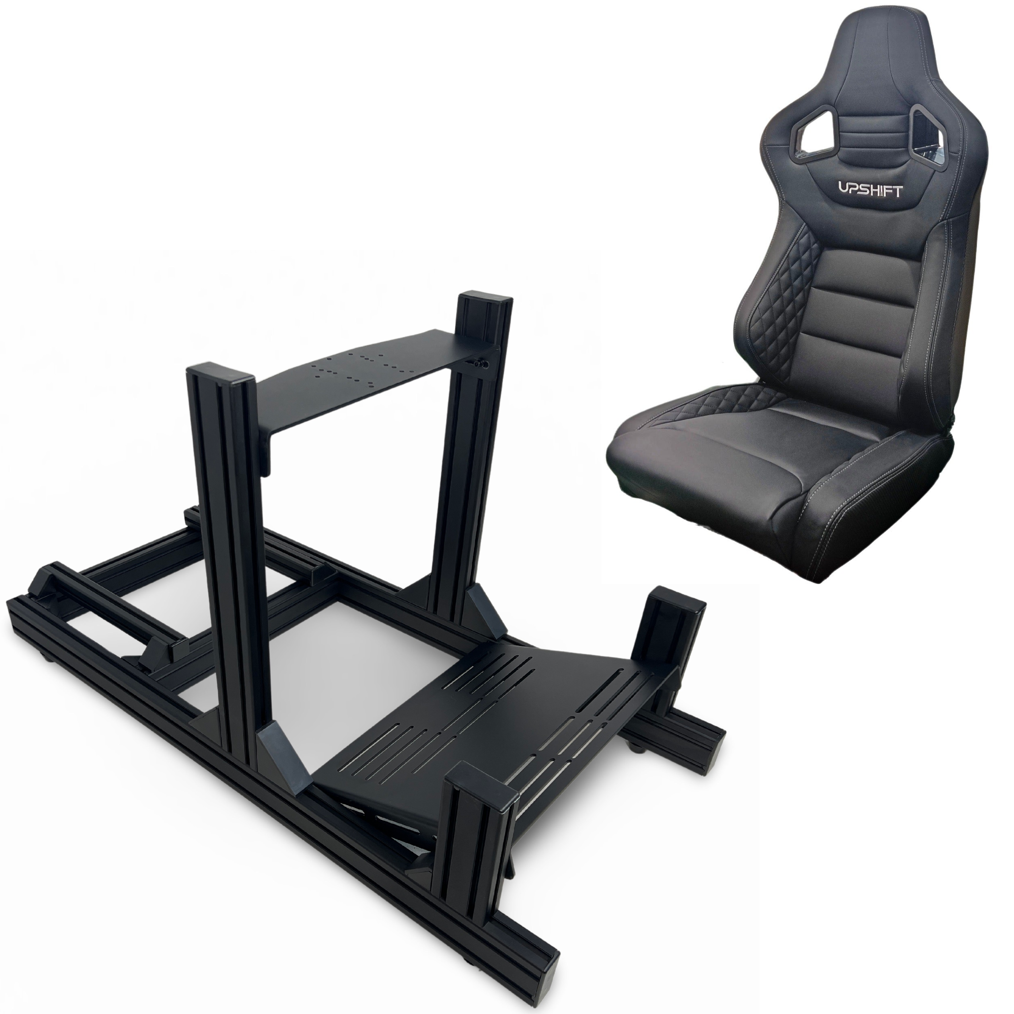 R-PRO 80x40 Aluminium Profile Sim Rig - Black Edition
